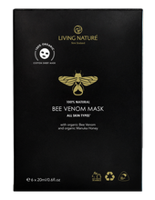  6x 20ml sachets. Living Nature’s organic Bee Venom Mask combines bee venom with the natural botanicals of organic Manuka Honey