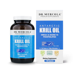 Dr Mercola Antarctic Krill Oil Omega 3 180 Capsules