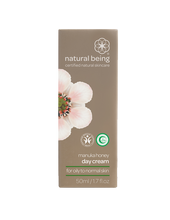 Natural Being Manuka Honey Day Cream - Oily to normal skin packaging