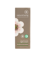 Natural Being Manuka Honey Night Cream - Oily to normal skin packaging