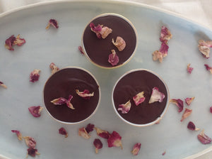 These chocolate-topped mini puddings containing avocado, chia, raspberry and of course, cacao should sort out any after-dinner "Need chocolate" or "Need...something...more" cravings and are full of healthy fats, fibre, and of course, chocolate.