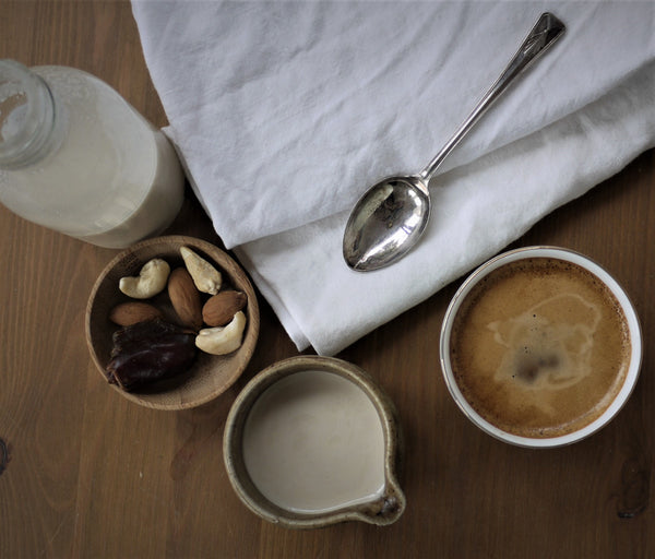 Almond, Cashew & Date Mylk in a Machiato