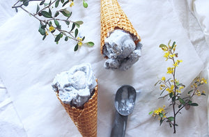 Blue Honey & Coconut Ice Cream by Kirsten Bridge