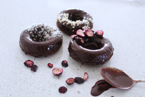 Cacao & Shroom Donuts - gluten free, refined sugar free