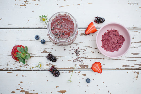 Super Antioxidant Berry-Cacao Smoothie