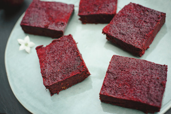 Raw Dark Chocolate Beetroot Brownies