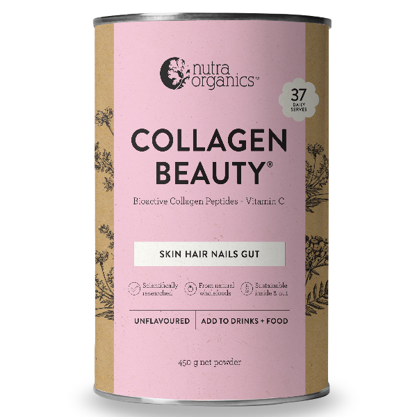 Nutra Organics Collagen Beauty with Verisol, Vitamin C & Zinc