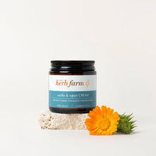 The Herb Farm Soothe & Repair Cream with a calendula flower