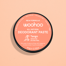 Woohoo! Natural Deodorant - Tango: Sensitive/ Bicarb Free Tin