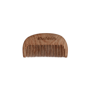 Native Neem Wooden Comb - Compact Pocket 