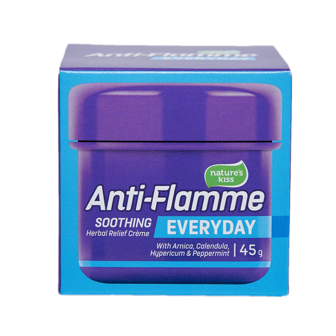 Anti-flamme everyday 45g soothes bumps, bruises, aches, pains and inflammation.
