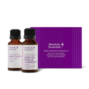 Absolute Essential Baby and Child: Massage Essentials (Organic) is a beautiful set of 2 blends that are completely pure and baby-safe.