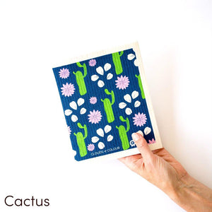 SPRUCE. A super star eco friendly dishcloth doing good things for the planet. In Cactus Design.