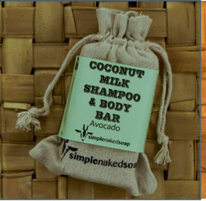 Simple Naked Shampoo & Body Bar - Coconut Milk & Avocado