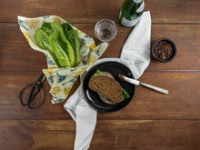 Honeywrap - Reusable Food Wrap. Forest Design Wrapping Lettuce.