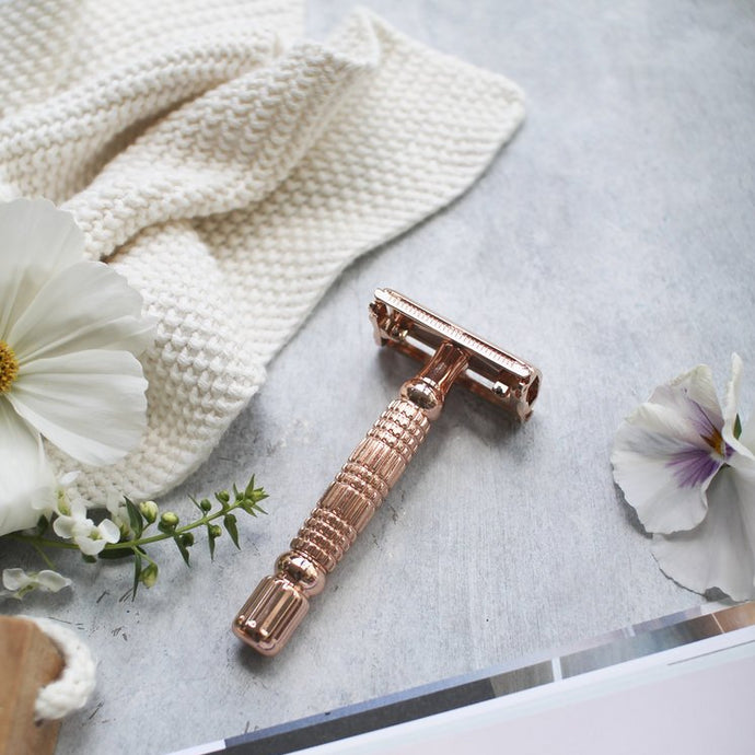 Stainless Steel Safety Razors - Rose Gold