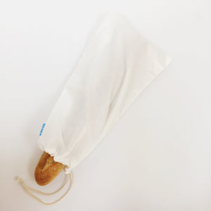Loot Bags offer conscientious consumers a strong, durable and reusable way to reduce plastic bag use. Large bag shown with baguette.