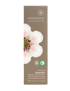 Natural Being Manuka Cleanser - Normal to dry skin packaging