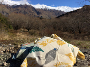 Honeywrap - Reusable Food Wrap. Forest Covering Snacks in the Outdoors.