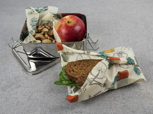 Honeywrap - Reusable Food Wrap. Wrapping Various Lunch Foods.