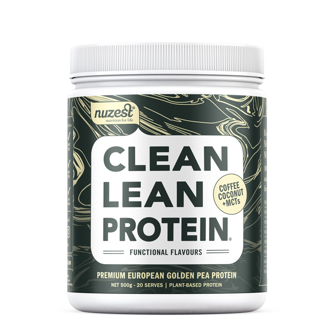 Nuzest Clean Lean Protein in Coffee Coconut + MCTs in 500g. Buy online at premium prices.