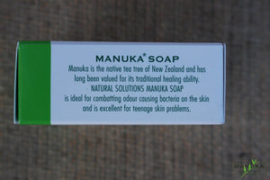 Natural Solutions Mānuka Oil Healing Soap Label