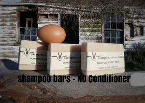 Simple Naked Soap Goats Milk Shampoo Bar