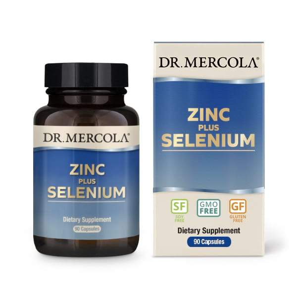Dr Mercola Zinc Plus Selenium. 90 Capsules.