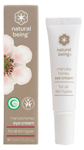 Natural Being Manuka Honey Eye Cream with packaging