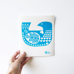 SPRUCE. A super star eco friendly dishcloth doing good things for the planet. In Bird Design.