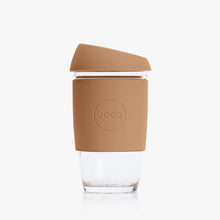 JOCO Glass & Silicone Cup 6oz in Butter Rum