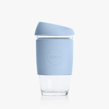 JOCO Glass & Silicone Cup 6oz in Vintage Blue