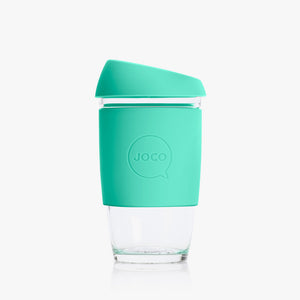 JOCO Glass & Silicone Cup 6oz in Vintage Green