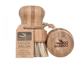 Go Bamboo Vegetable Scrubbing Brush - Long Lasting Quality