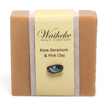 Waiheke Soap Company Handmade Soap Rose Geranium & Pink Clay