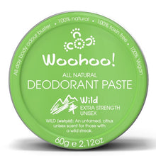 Woohoo! in Wild 60g Tub. Body All Natural Deodorant Paste